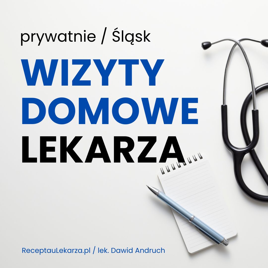 baner z napisem wizyty domowe lekarza prywatnie Śląsk