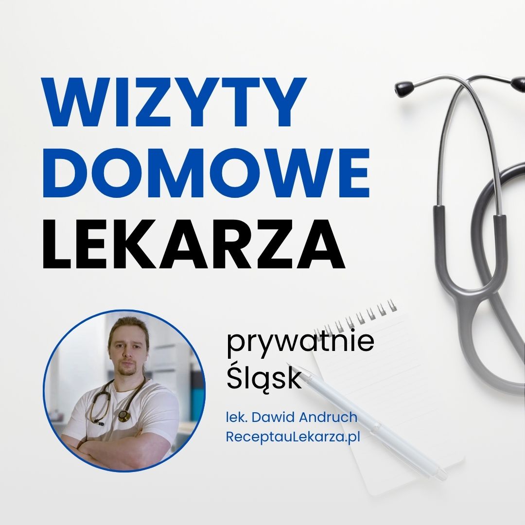 baner z napisem wizyty domowe lekarza prywatnie Śląsk